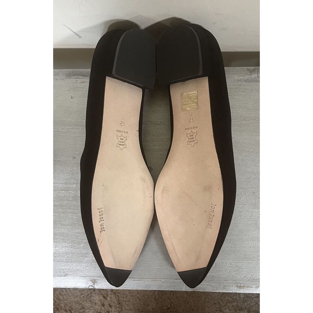 Jon Josef Reina Black Suede Sz 12 Flat - Picture 6 of 10